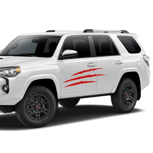 Decal Sticker Vinyl Side Scratch Stripe Kit Compatible with Toyota 4Runner 2009-Present