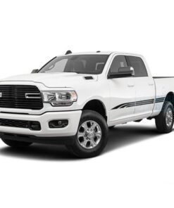 Triple Line Stripes Side Door Decals Graphics Vinyl For Dodge Ram Crew Cab 3500 Bed 64 Side Door