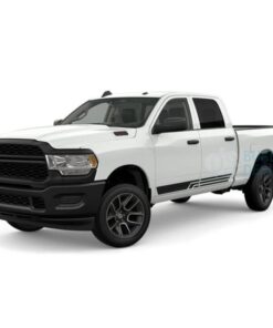 Triple Side Door Stripes Decals Graphics Vinyl For Dodge Ram Crew Cab 2500 Side Door Sticker