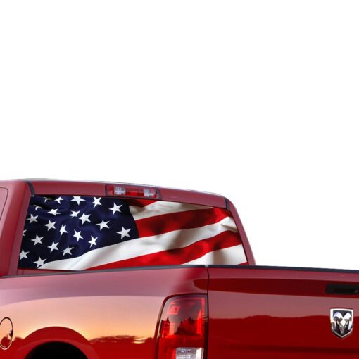 USA Perforated for Dodge Ram decal 2015 - Present