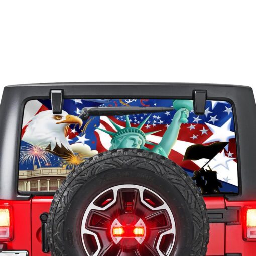 USA New York Perforated for Jeep Wrangler JL, JK decal 2007 - Present