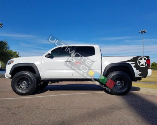 Side Bed Star Graphic Decal Sticker Toyota Tacoma 2009 - Present