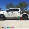 Set of Side Bed American Flag Decal Sticker Graphic Destorder US Flag Compatible with Nissan Titan 2003-Present