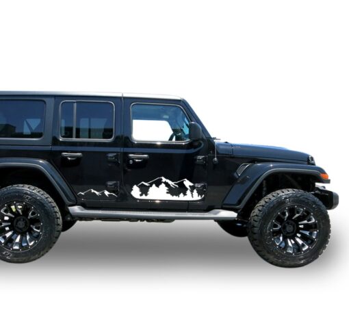 Decal mountain Compatible with Jeep Wrangler 2019-Present