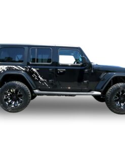 Decal bed mud spalsh Compatible with Jeep JL Wrangler 2019-Present