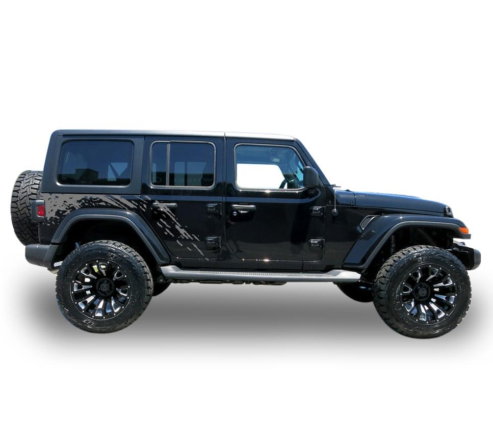 jl wrangler decals sticker side door stripes 2018 - Present