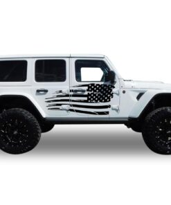 Decal Vinyl USA Sticker Compatible with Jeep JL Wrangler 2019-Present