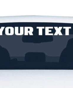 Custom Windshield Decal Banner