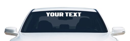 Custom Windshield Decal Banner